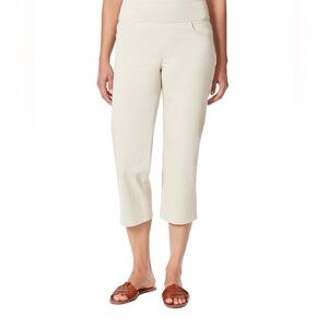 Gloria Vanderbilt Amanda Pull-On Capri size 12 color stonewood NWT